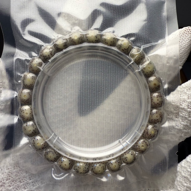 【奉一文玩】星月菩提石玉料糯冰单圈9x8