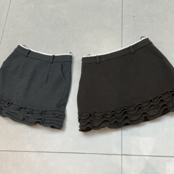 秋冬新款法式设计感小众防走光毛呢高腰包臀半身裙女潮