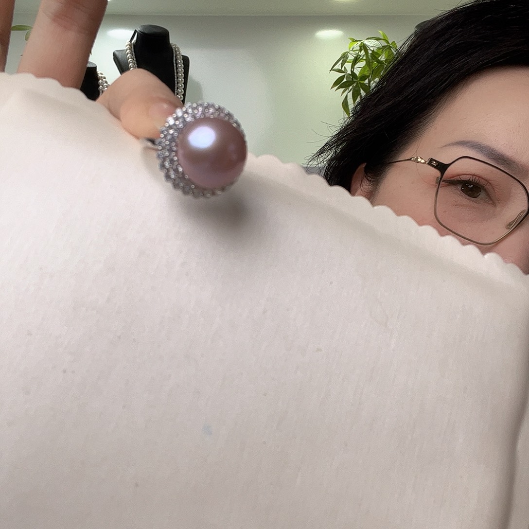 未镶嵌戒指淡水珍珠