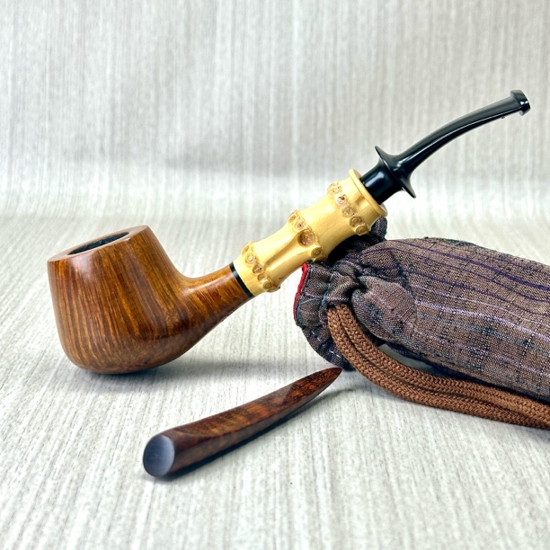 日本小板聪小板伶竹节斗撞球斗自由式石楠木手工进口斗