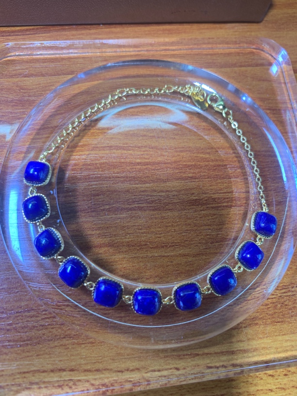 天然原矿青金石S925手链