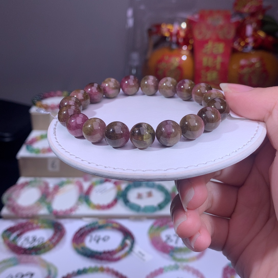 碧玺手链合金碧玺