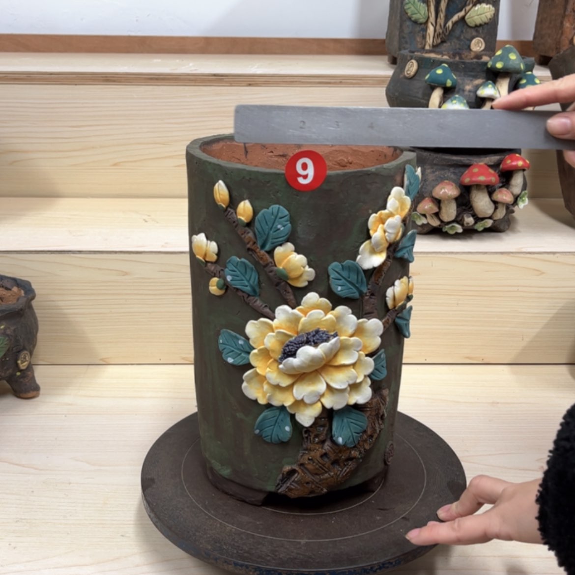 【闪购商品】紫砂花盆9号内口15外高26