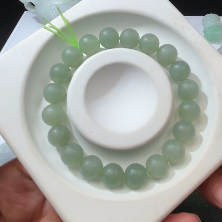 定制翡翠未镶嵌天然缅甸翡翠A货手串不退不换