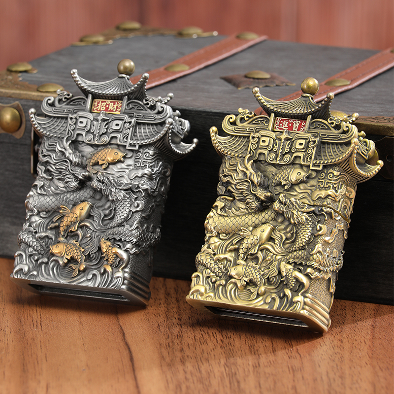 zippo打火机鱼跃龙门防风煤油复古男士原装送男生礼物生日送礼