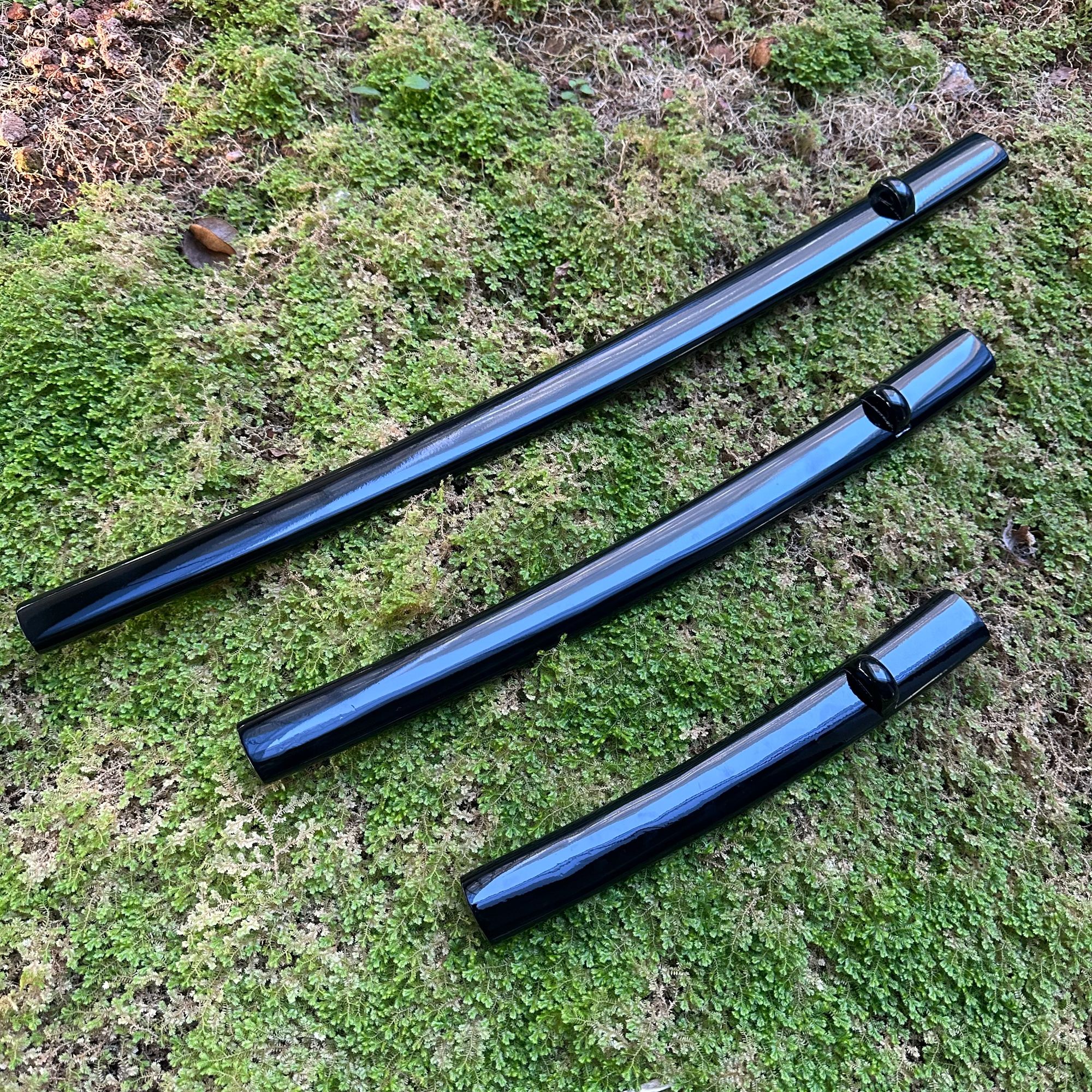 刀剑配件日式武士刀鞘装具短款中款长款原木烤漆鞘DIY装具