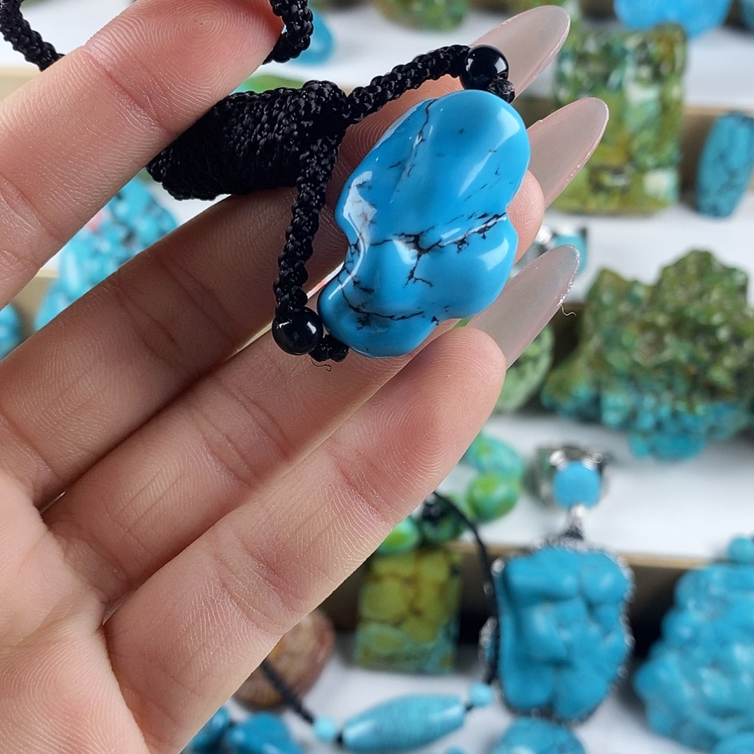 月**盐高瓷精品玉化蓝随型c