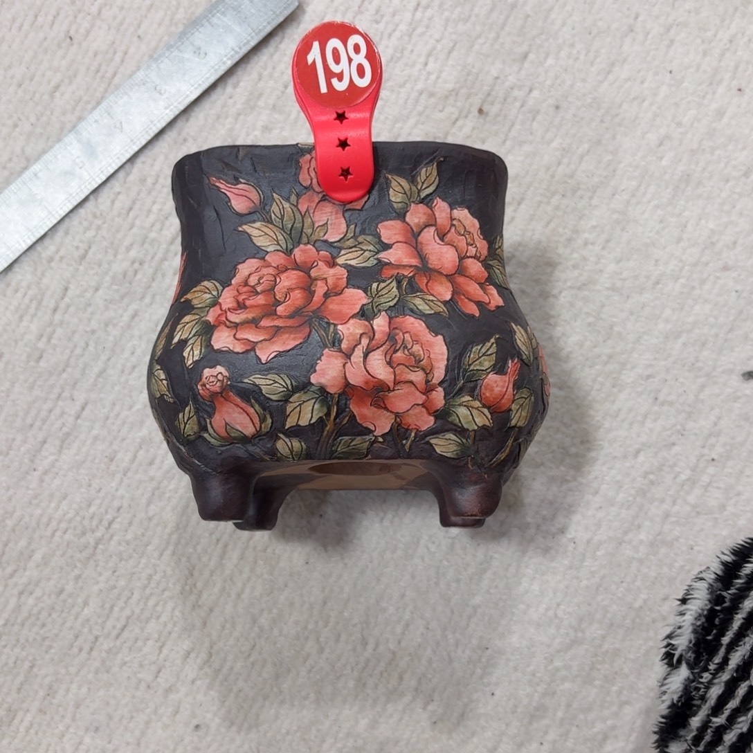 妞***子紫砂花盆陶瓷多肉花盆微瑕