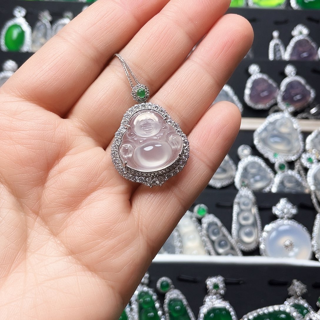 玛瑙/玉髓颈饰银S925镶嵌