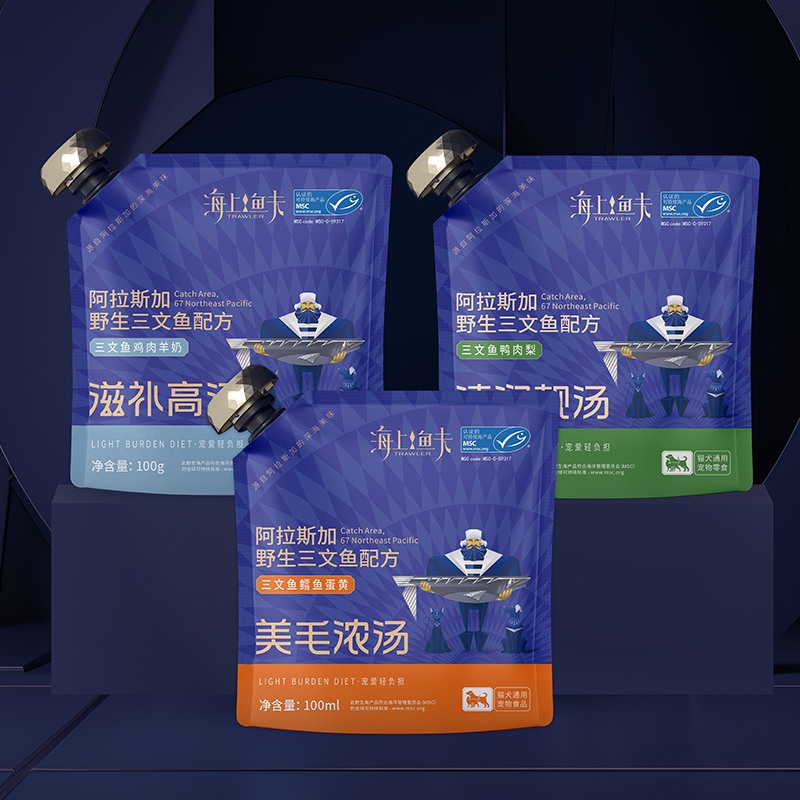 【德文爸爸专属】海上鱼夫猫犬通用汤100g*8