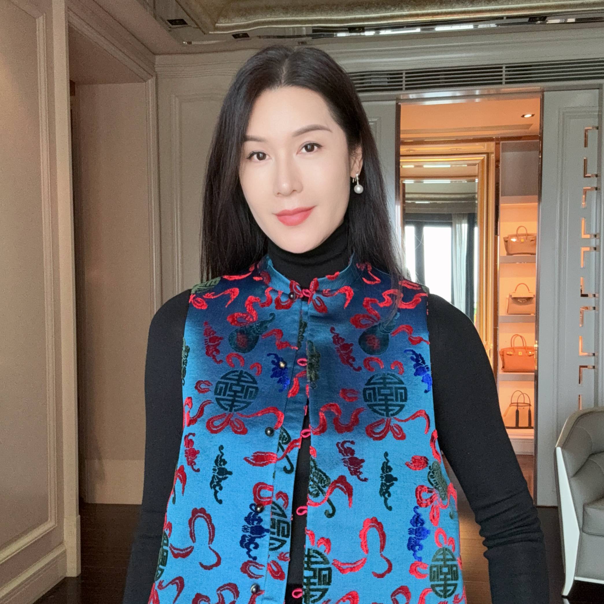 【暗八仙】戴春明老师非遗手工漳缎马甲CD2168251