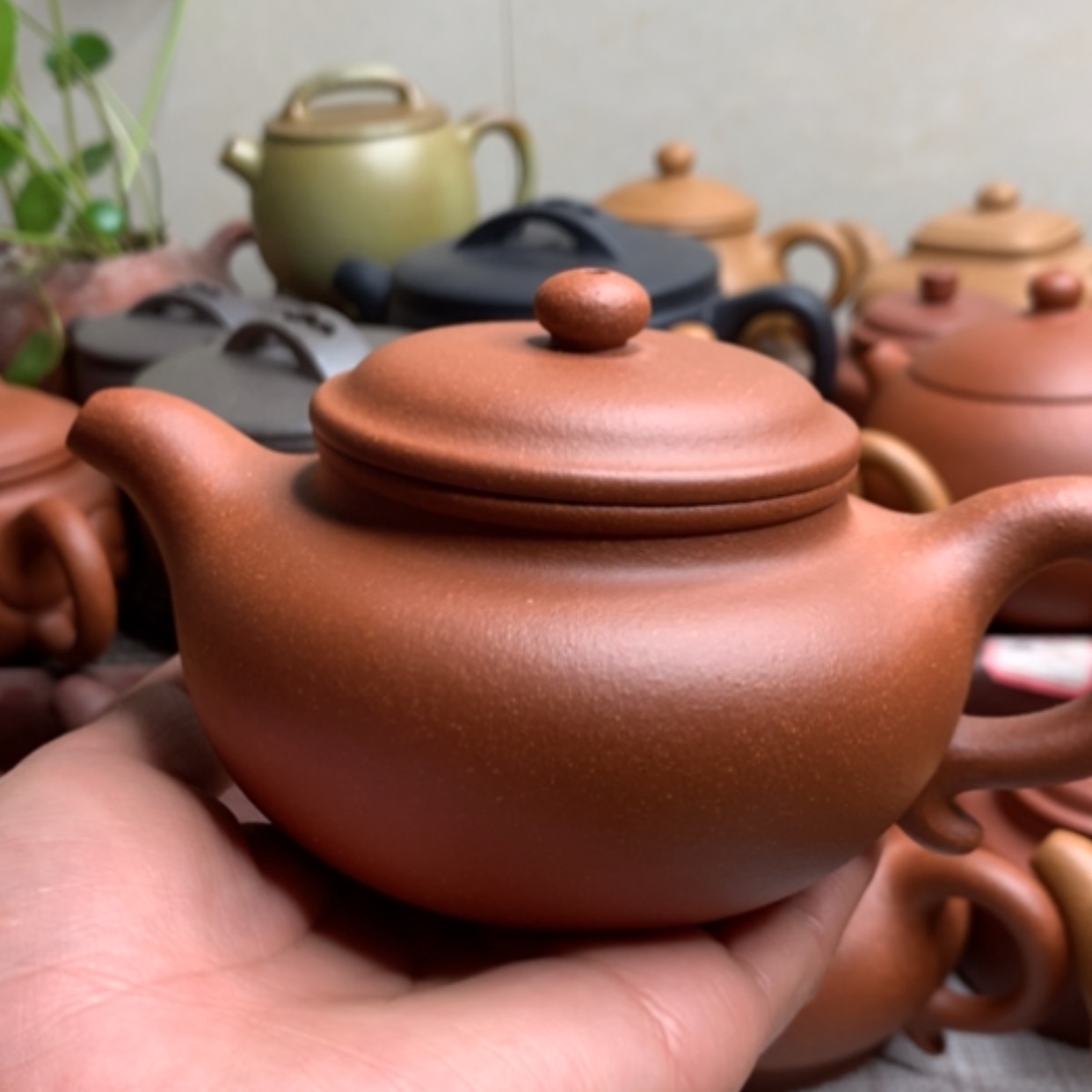 【闪购商品】紫砂茶壶260CC花泥半手工制作