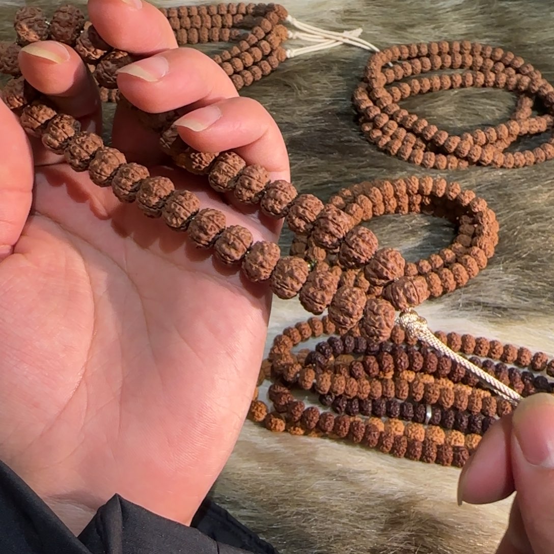 川***月吊坠龙脊菩提平细手持浅