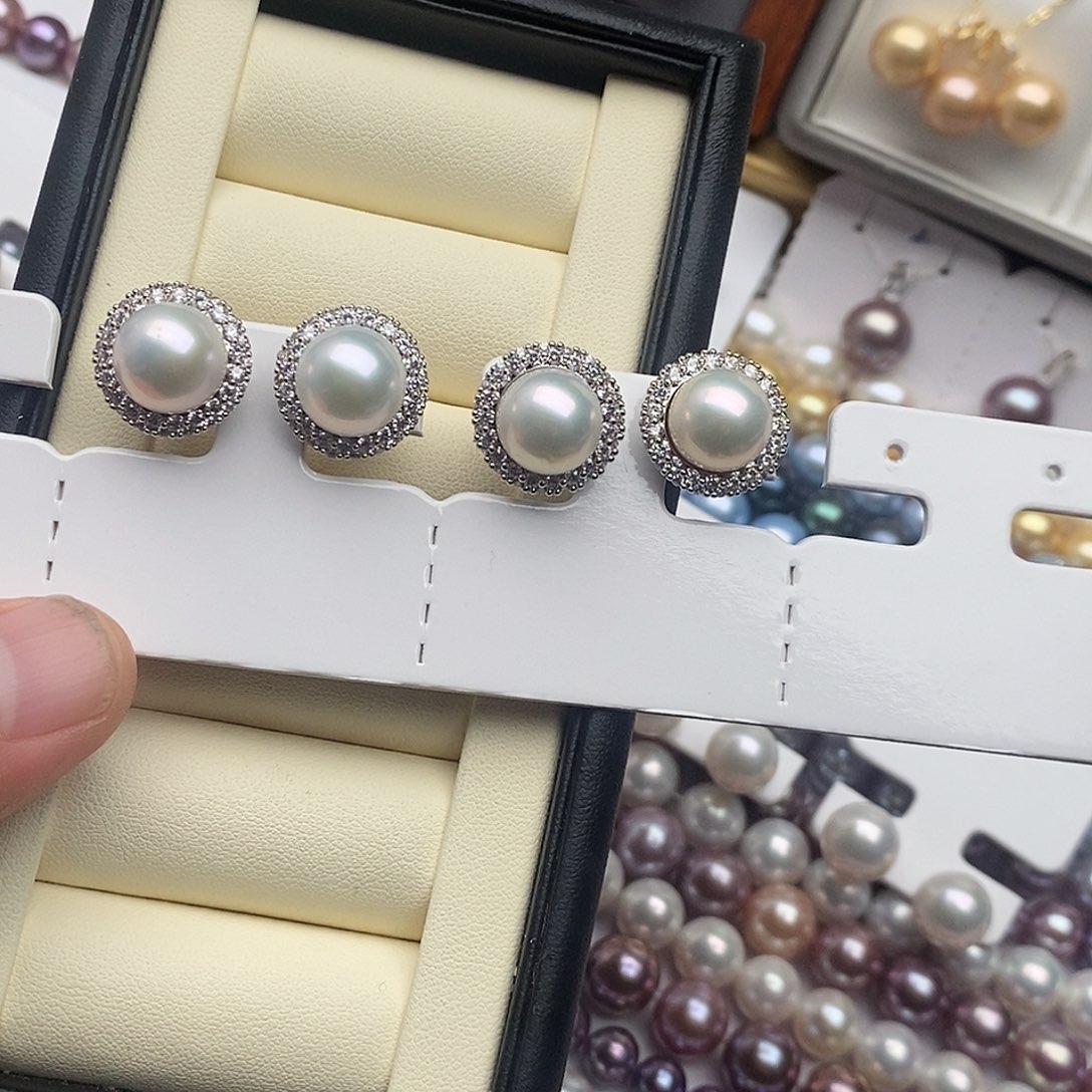 银S925镶嵌淡水珍珠颈饰