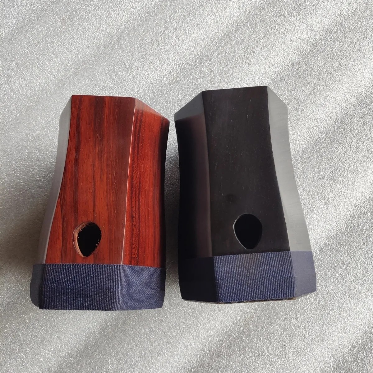 小叶紫檀越胡琴筒，黑檀越胡琴筒