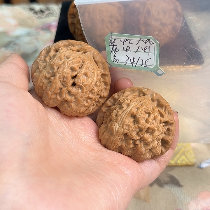 文玩核桃把件白狮子