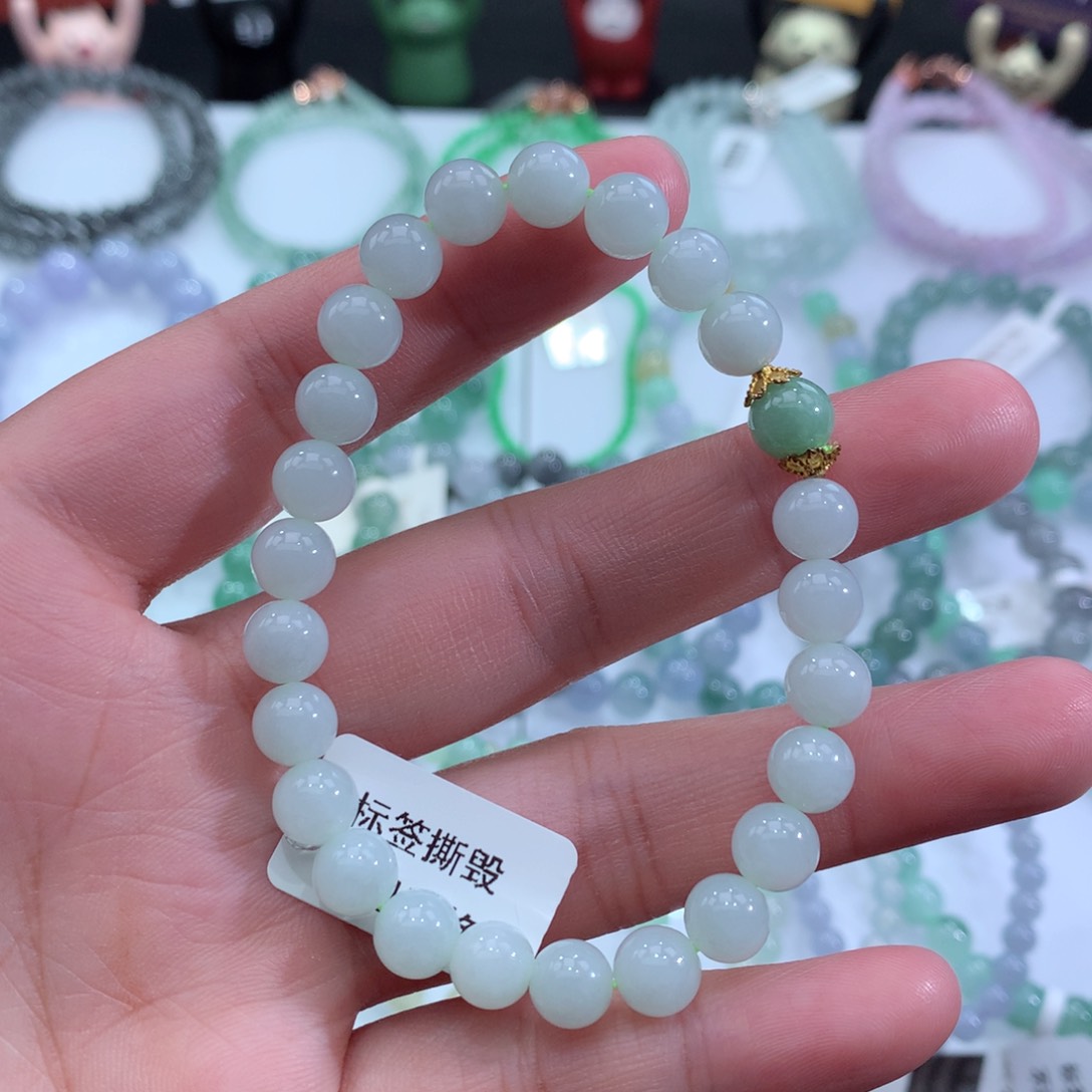 翡翠手链未镶嵌天然