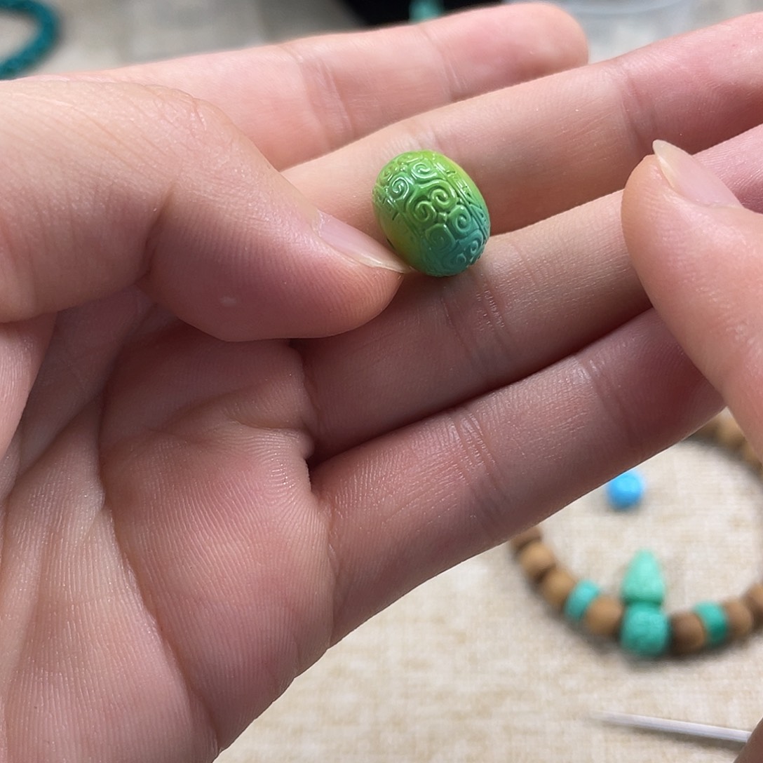 原生态湖北松配饰，直径14