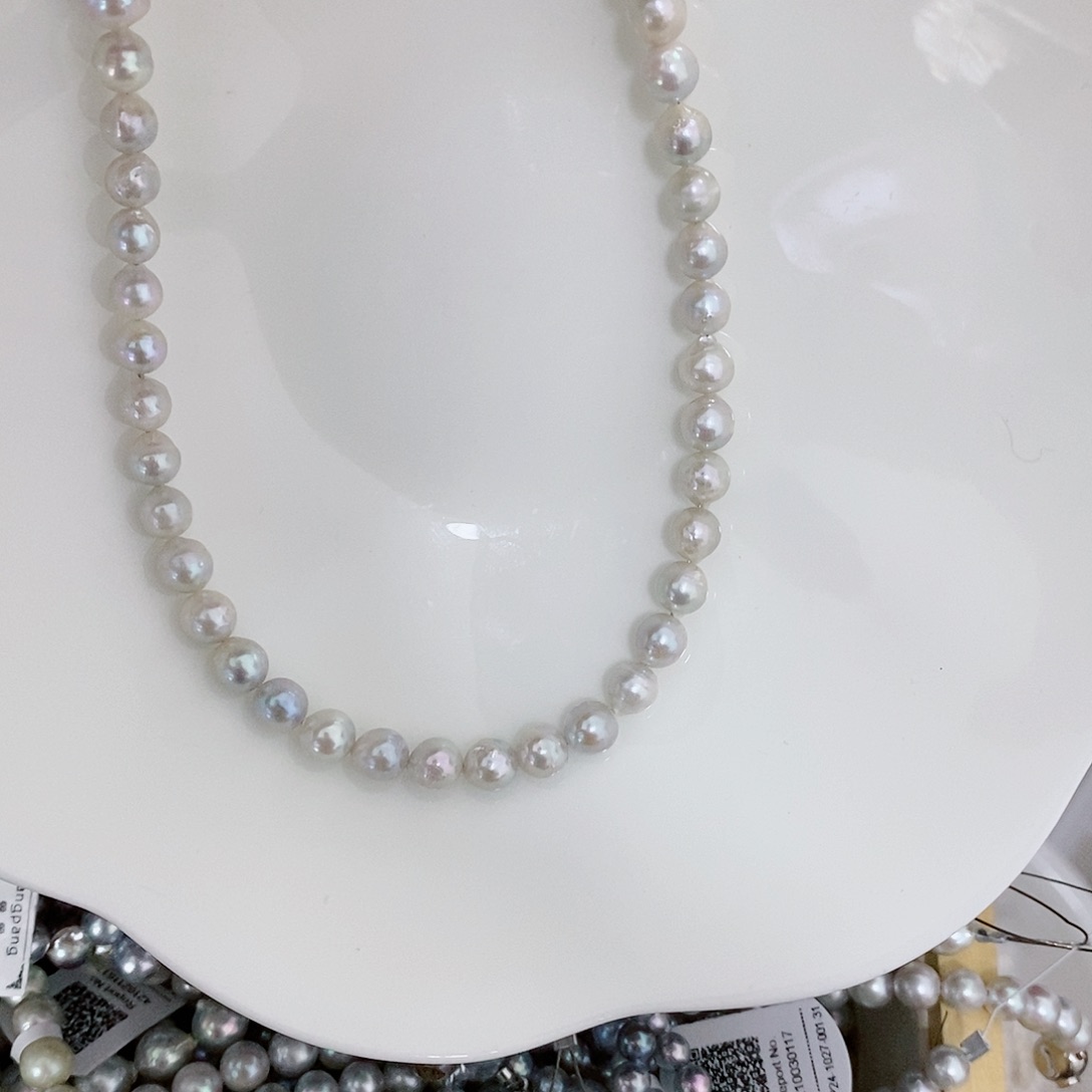 海水珍珠颈饰银S925镶嵌