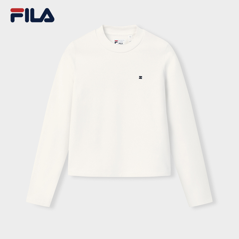 Fila/斐乐女士春秋新款运动休闲长袖衫长袖T恤套头衫F11W613202F