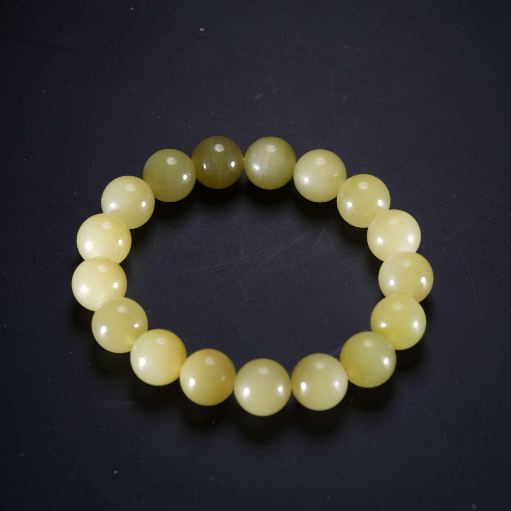 HTY11-4臻选.和田黄玉手串【玉石拍卖】