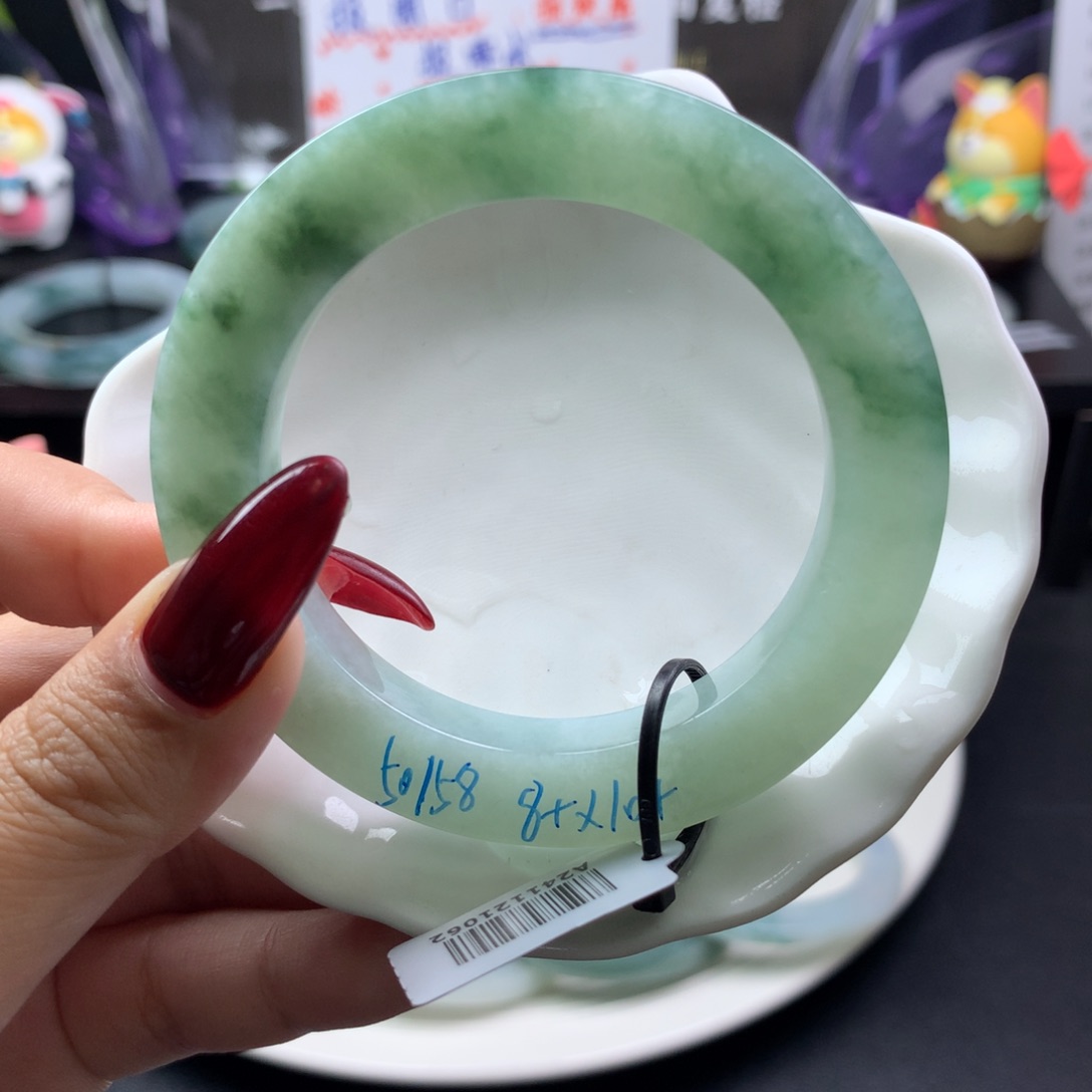 定制翡翠叮当镯未镶嵌50/58