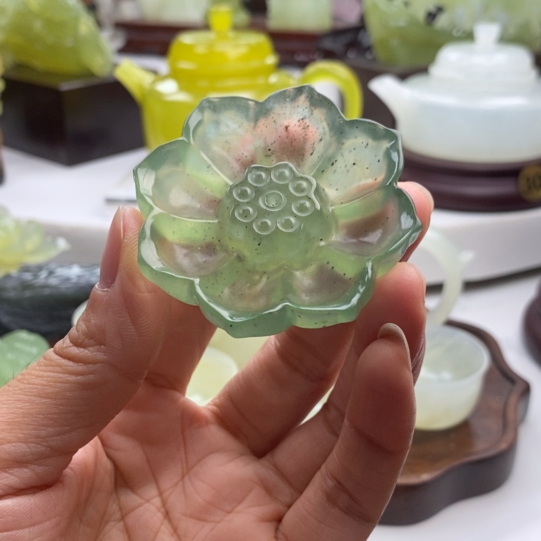 岫玉未镶嵌四大名玉香插