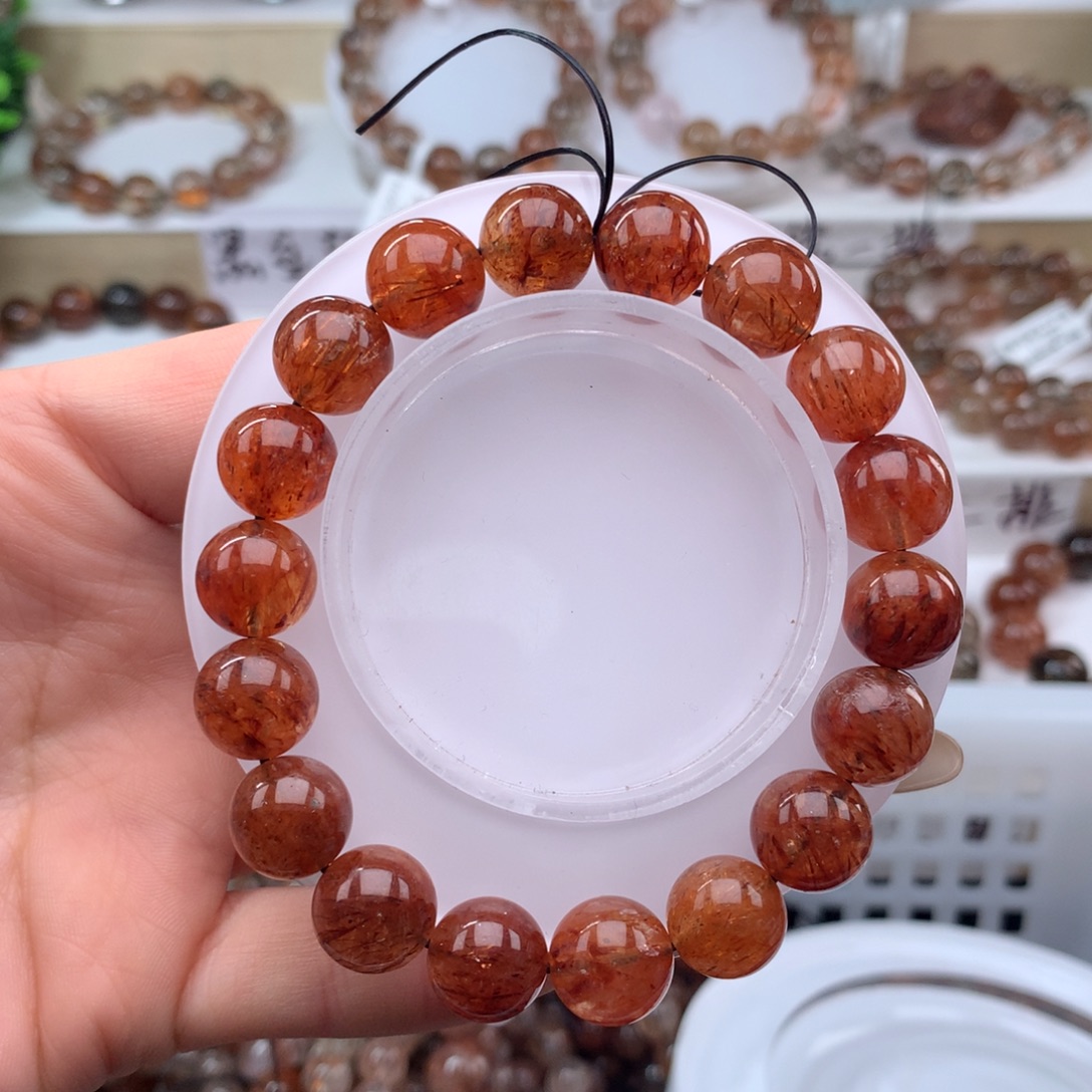 未镶嵌水晶手串黑金超七多样性发其一