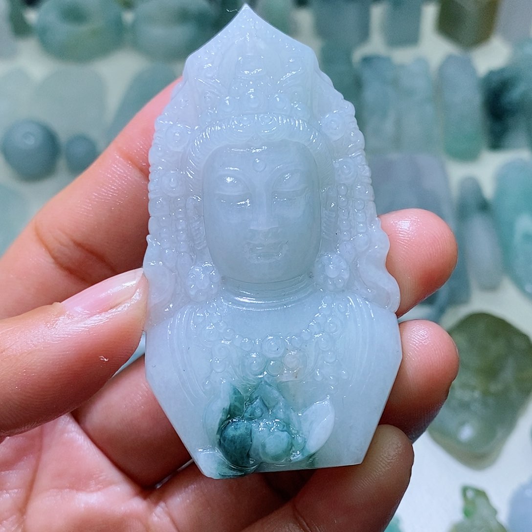 定制翡翠未镶嵌毛货