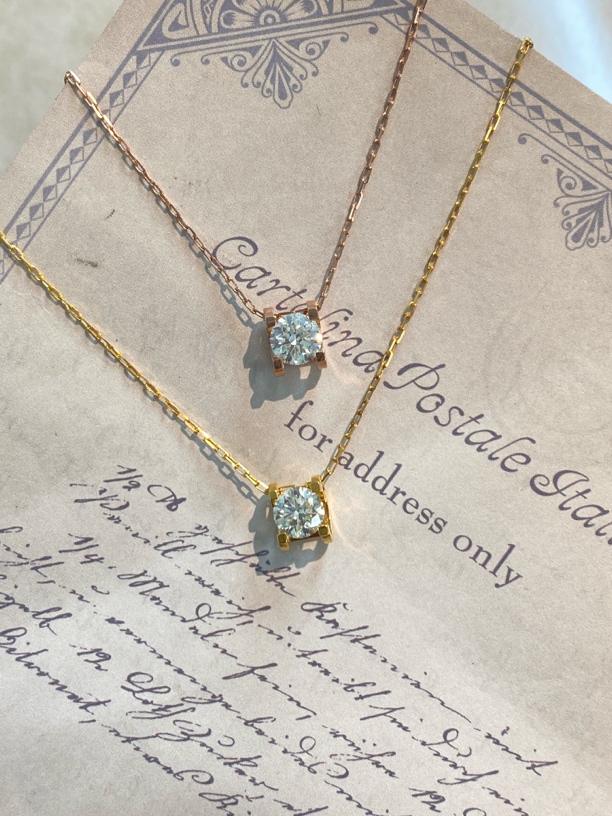 18K一克拉钻石牛头项链经典百搭多样性发一