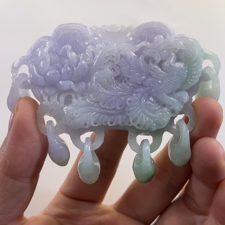 翡翠吊坠(赠链)未镶嵌代编织