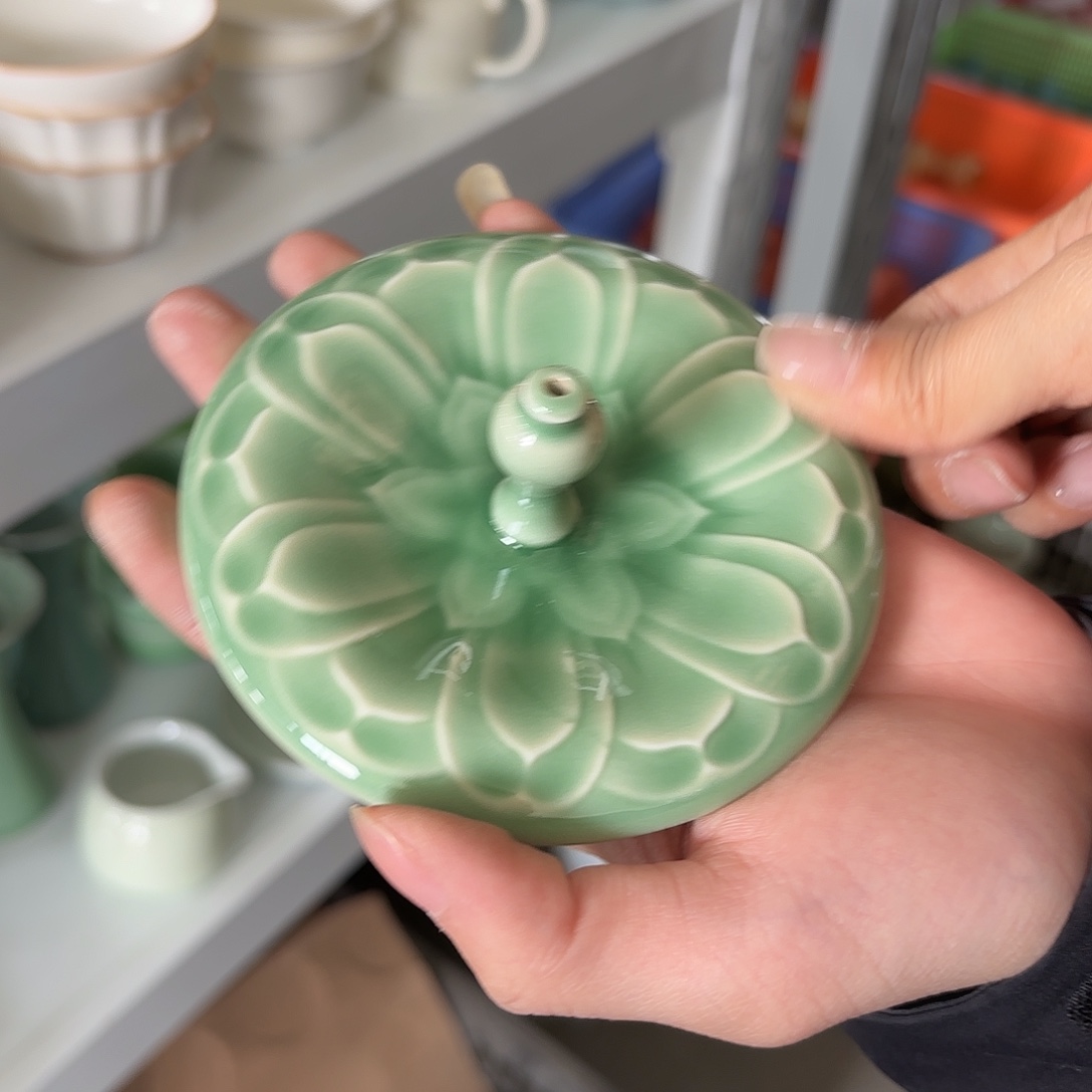 龙泉云间青瓷小米茶器