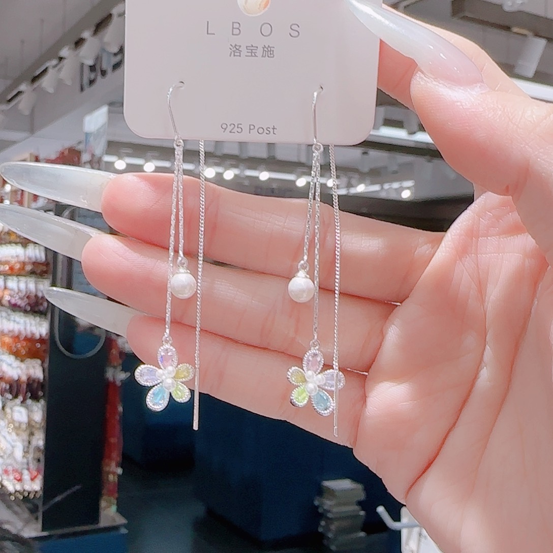 锆石铜合金925银耳环