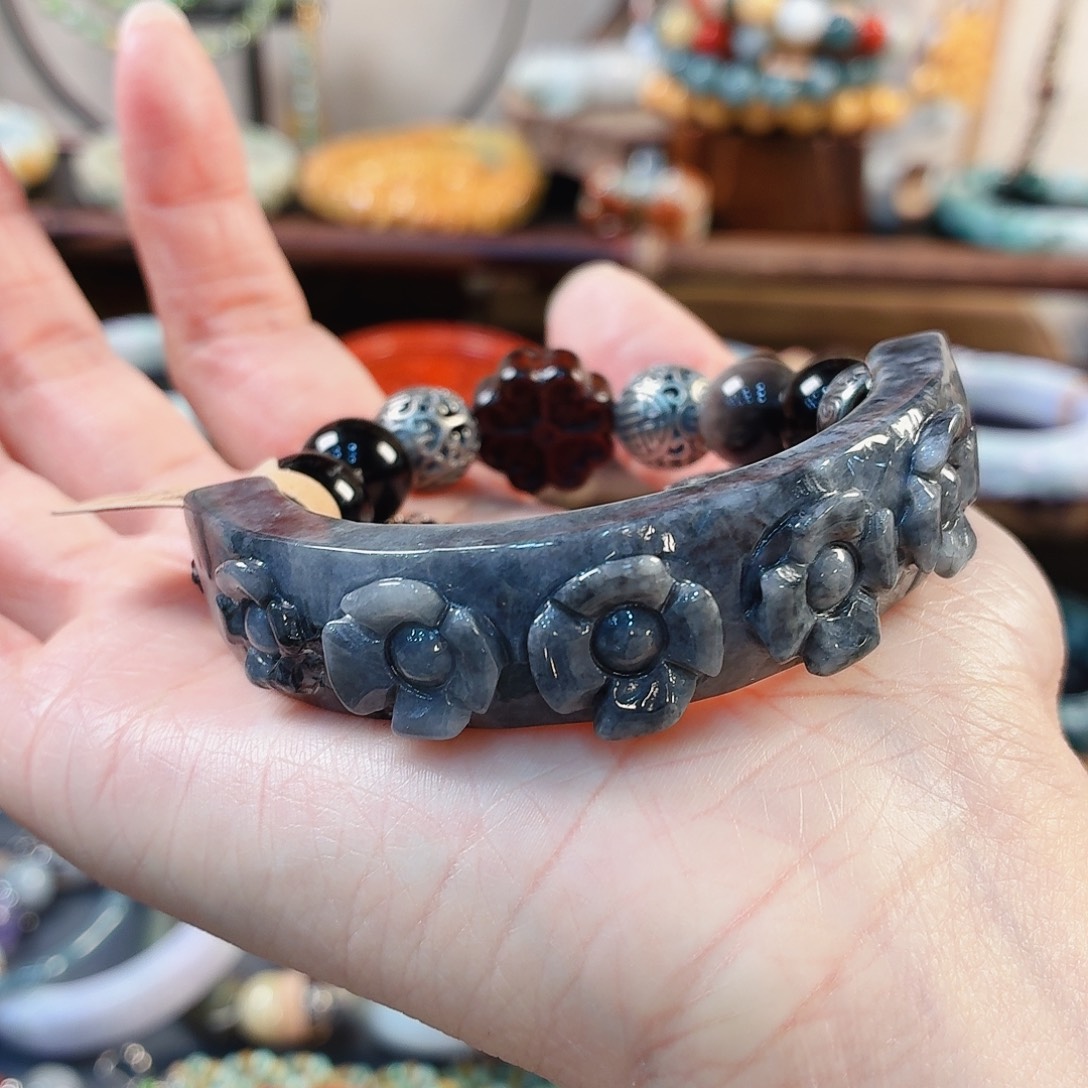 翡翠未镶嵌手链手串