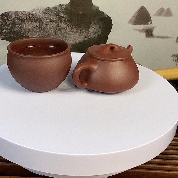 茶壶紫砂诚180毫升石瓢+主人杯