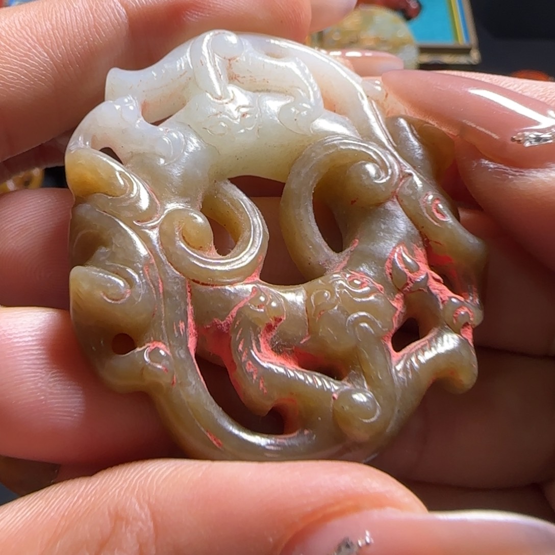 和田玉未镶嵌挂件