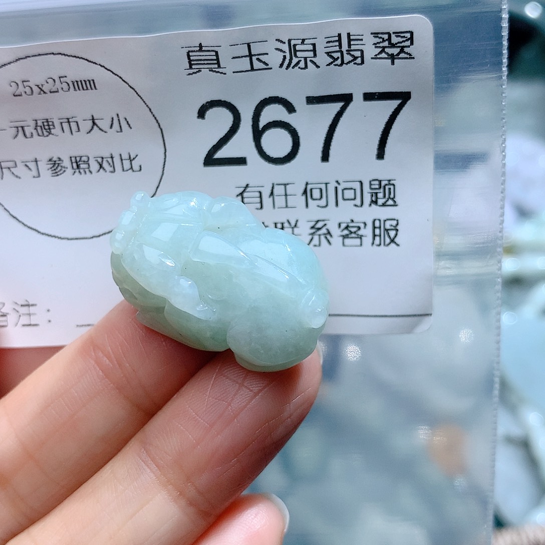 翡翠颈饰未镶嵌2677。
