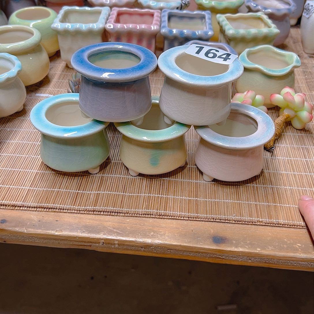 红陶陶瓷花盆当场满12包邮