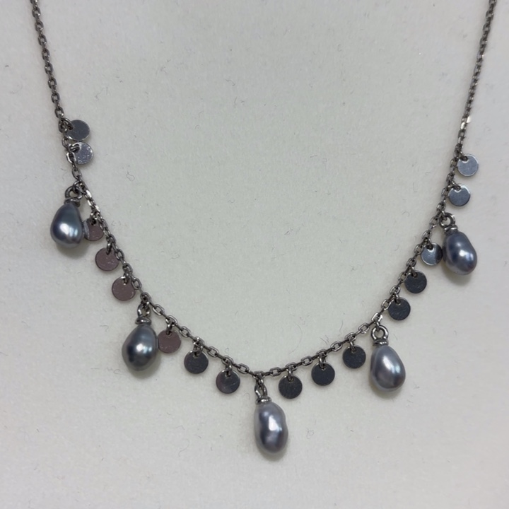 海水珍珠颈饰银S925镶嵌