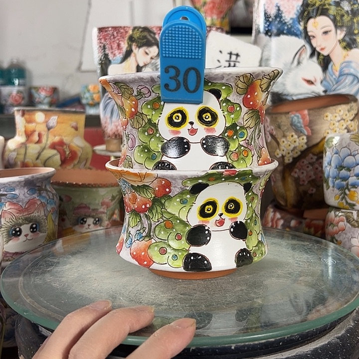 景德镇手绘花盆性价比超高