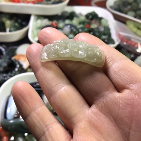 未镶嵌和田玉手机链头*丝