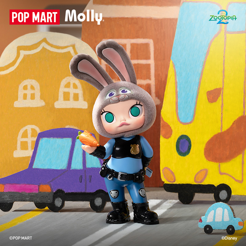 泡泡玛特MOLLY × 疯狂动物城联名系列手办盲盒