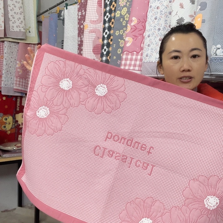 棉特价粉色花开富贵