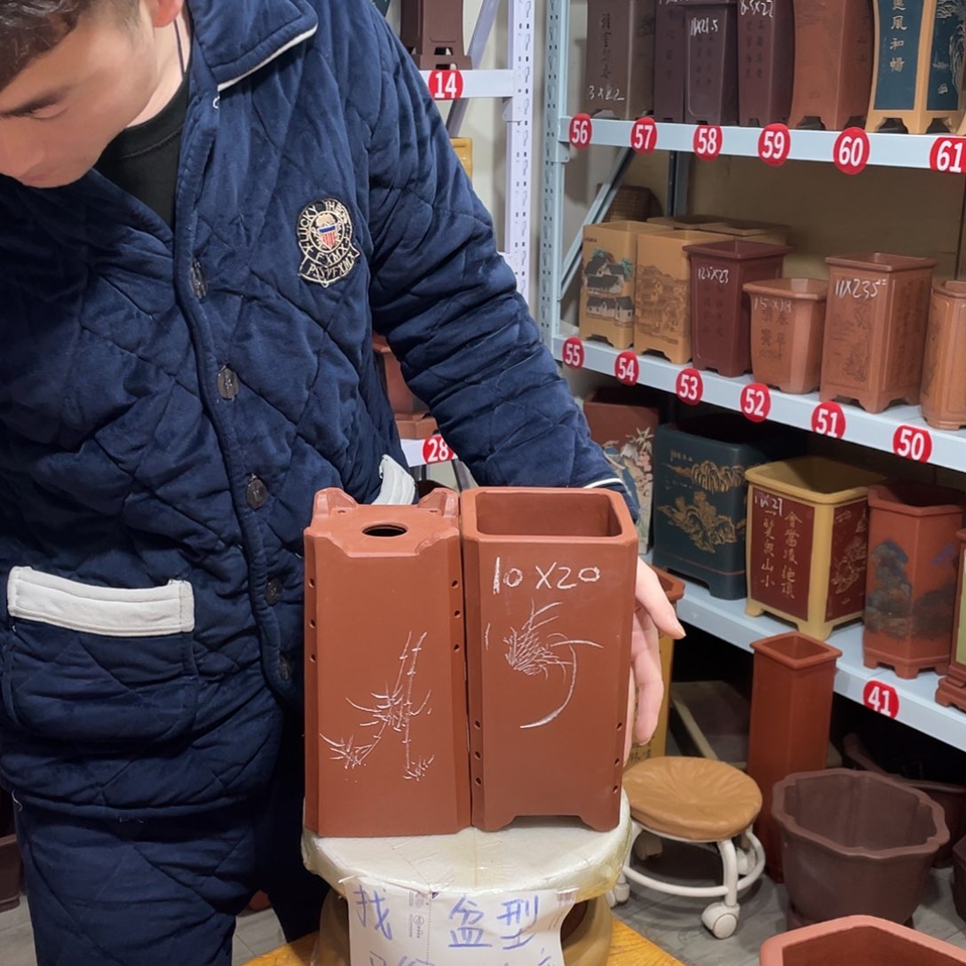 紫砂天心紫砂手工花盆