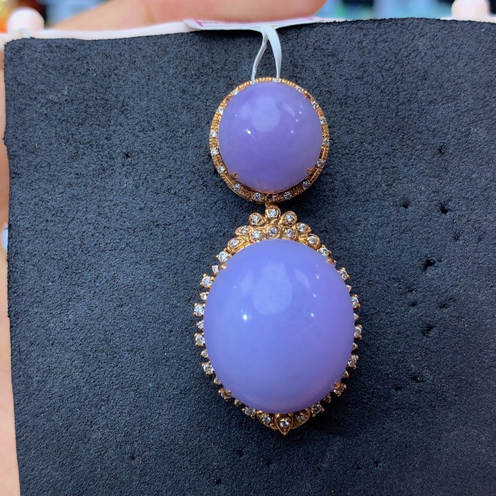 手链翡翠18K金镶嵌翡翠