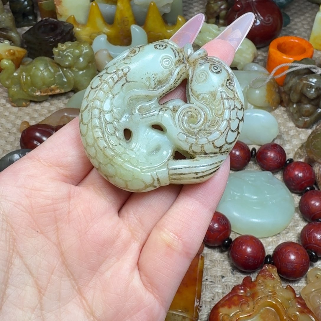 白玉菩提吊坠挂件