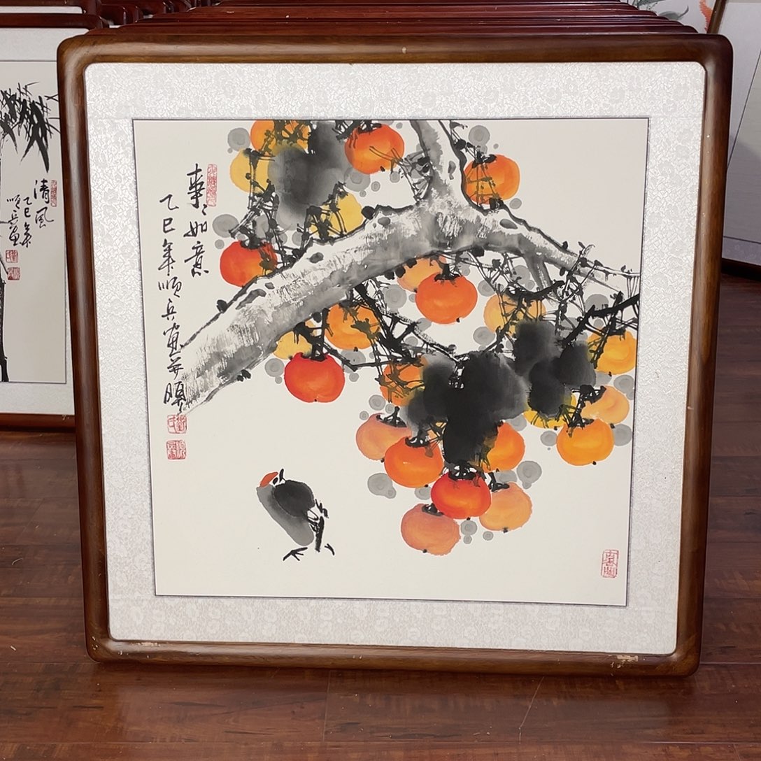 国画带框尺寸63*63厘米