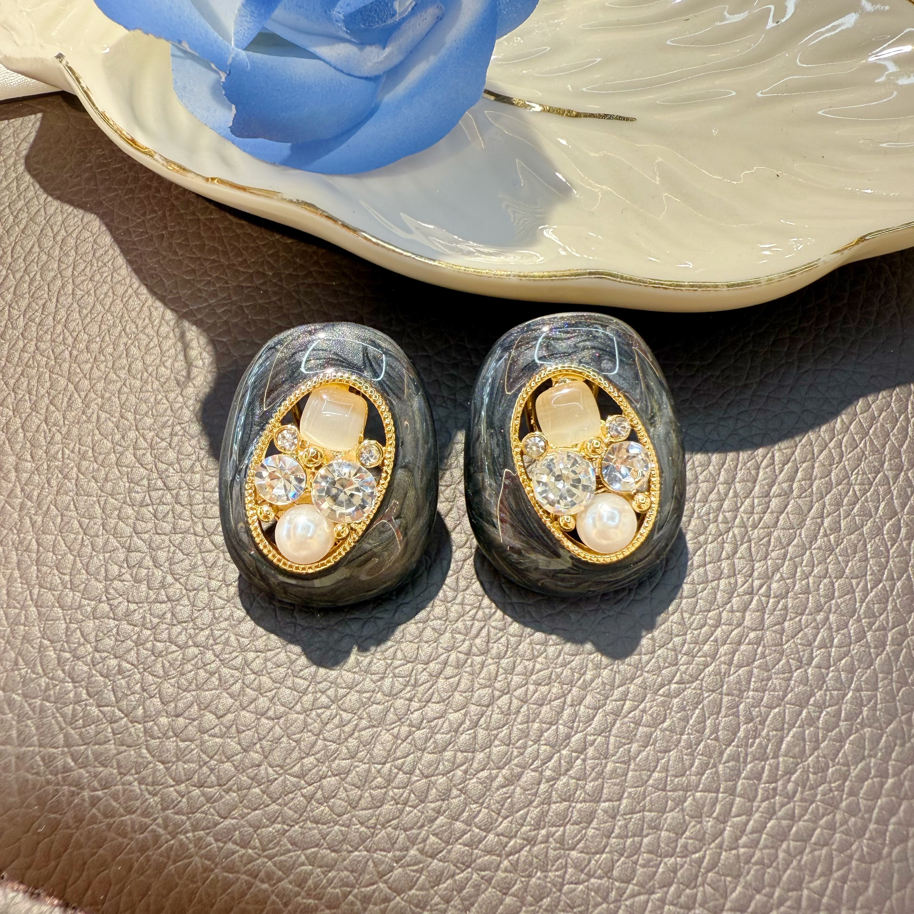 铜合金耳饰 法式宫廷风气质时尚百搭优雅-C199