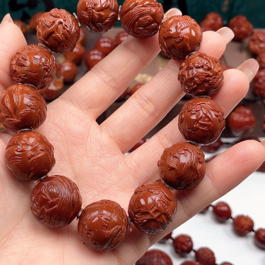 橄榄核手串丽****远山水手串