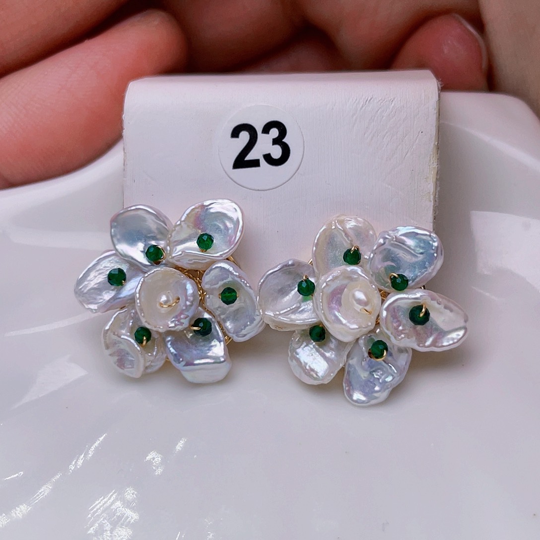 淡水珍珠耳饰未镶嵌田****